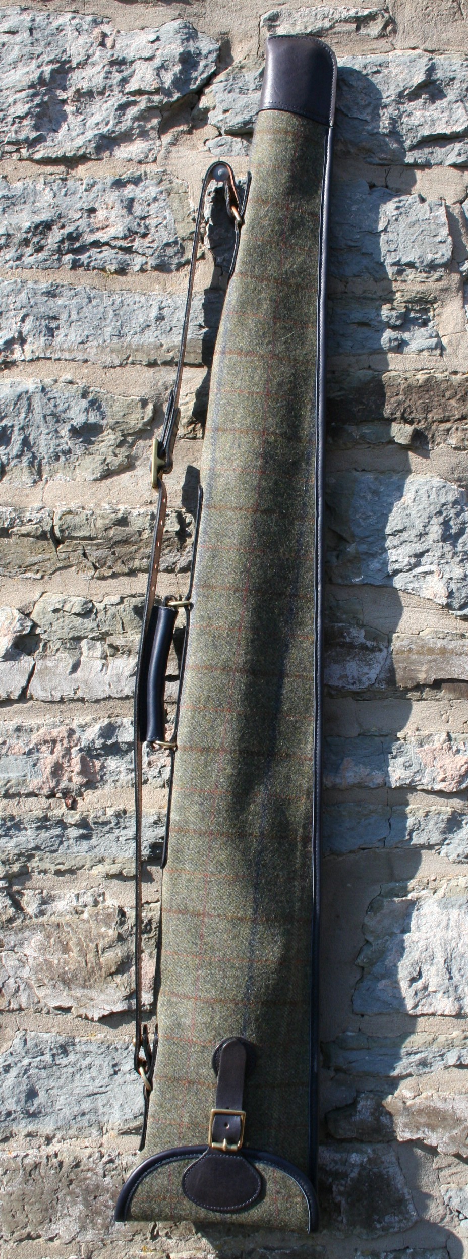 Waxed Tweed And Leather Gun slip SOLD